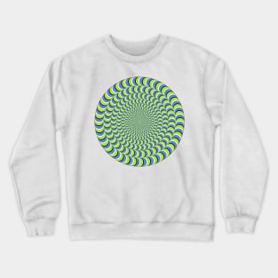 Rotating Snakes Illusion Crewneck Sweatshirt